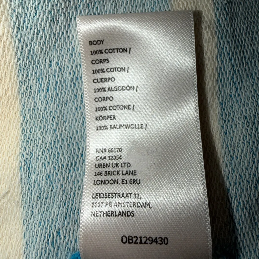 Free People We the Free Classic Striped Cardigan; pockets sweatshirt size XL - Image 8