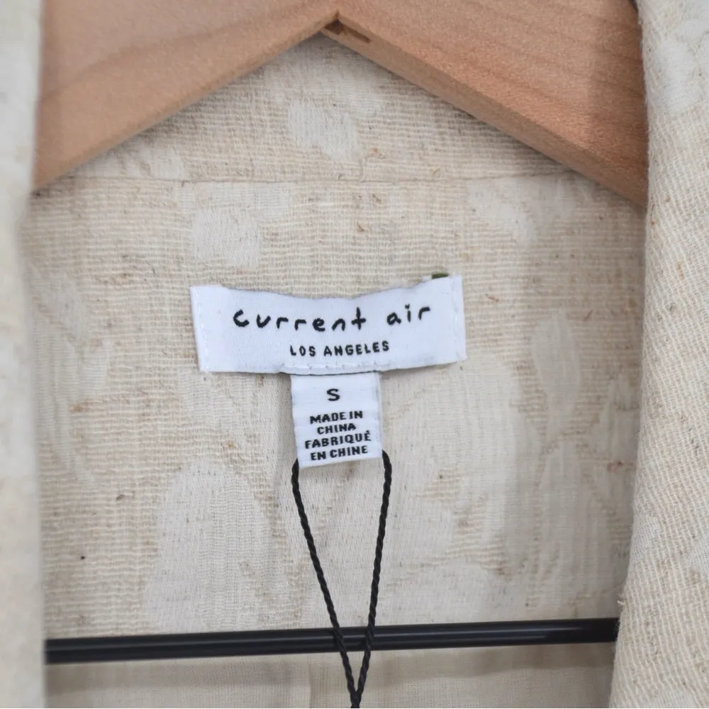 NWT Current Air Floral Cropped Blazer and Mini Skirt Matching Set Cream Size S - Image 9