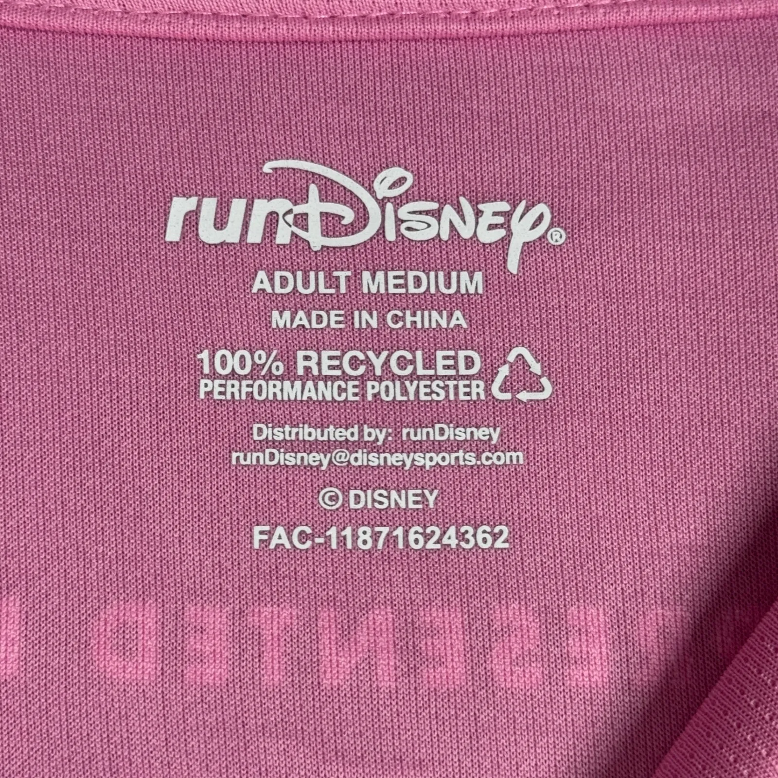 Disney RunDisney Shirt Princess 5K Mulan Pink Athletic T-Shirt Womens‎ Medium - Image 7