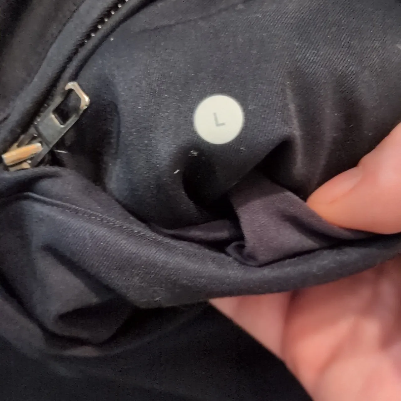 Lululemon Black Pants With Ankle Zippers Size Large - Image 6