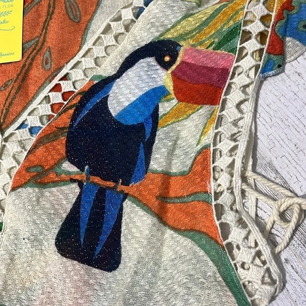 Farm Rio Brazil Toucan Dress Size P NWT - Image 14