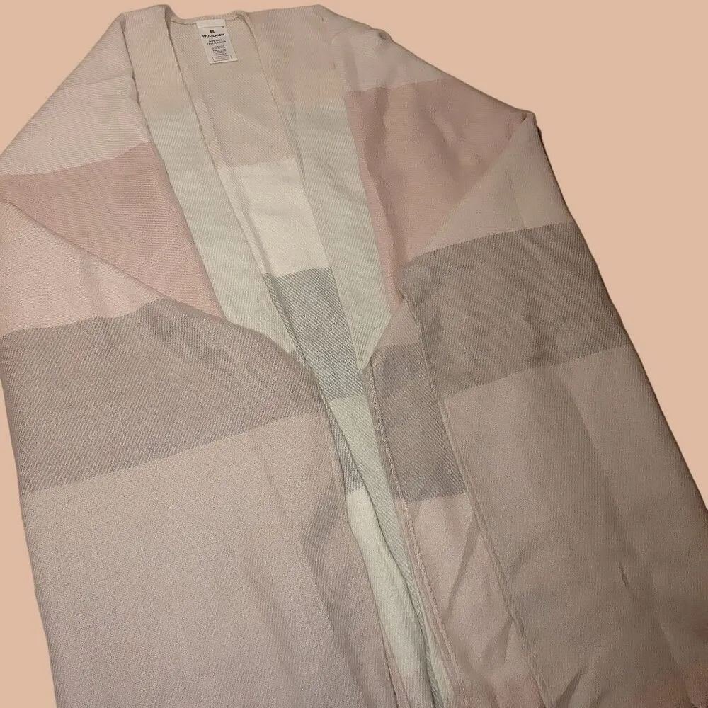 Woolrich Womens Striped Poncho Wrap One Size Fits All Soft Polyester/Viscose Bl - Image 10