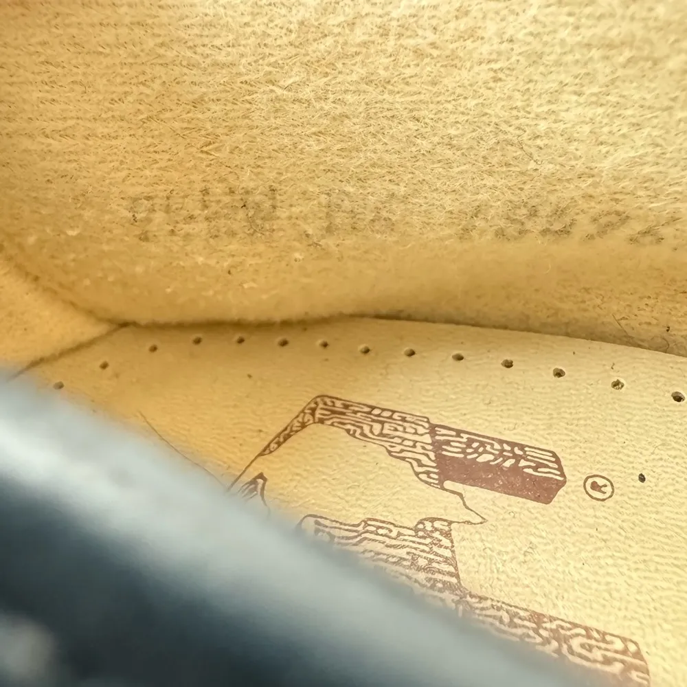 Vintage SAS Navy Blue Soft Leather Loafers Handsewn Made in USA Sz 9.5 Wide - Image 5