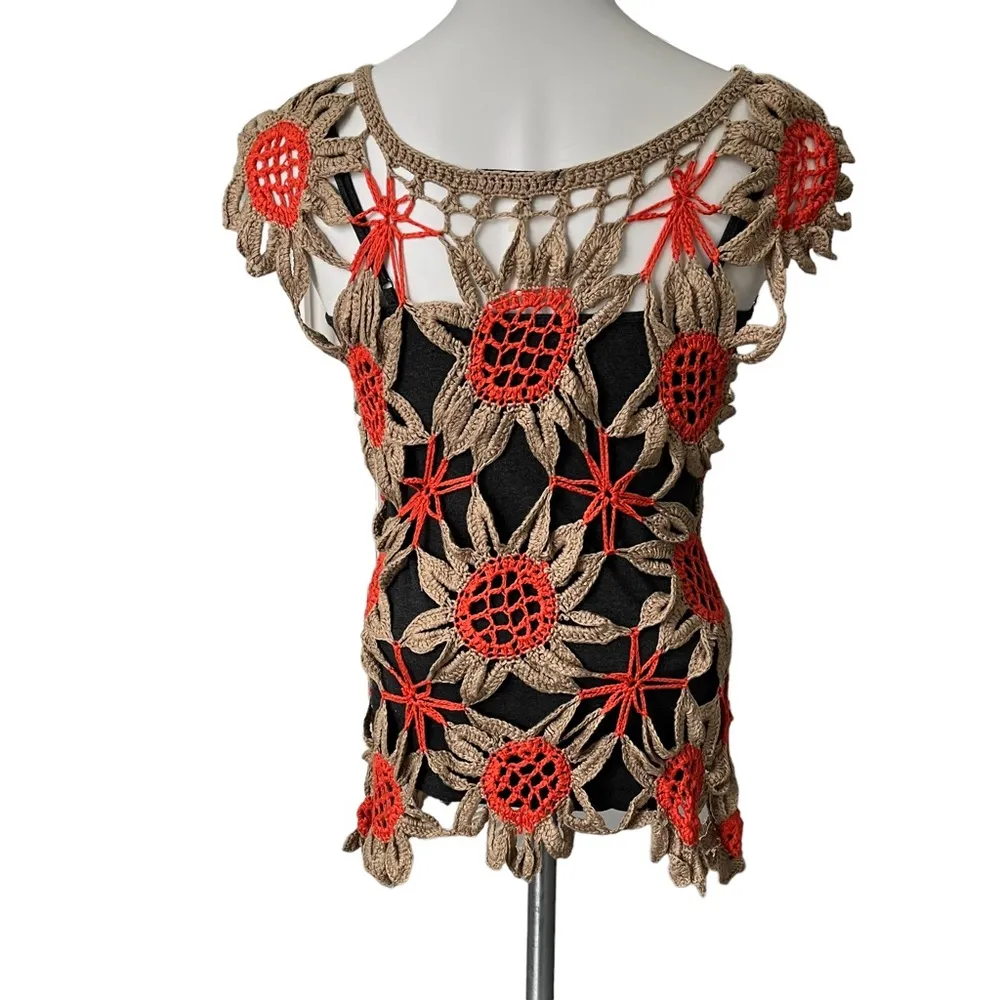 RYU Open Knit Crochet Top - Image 2