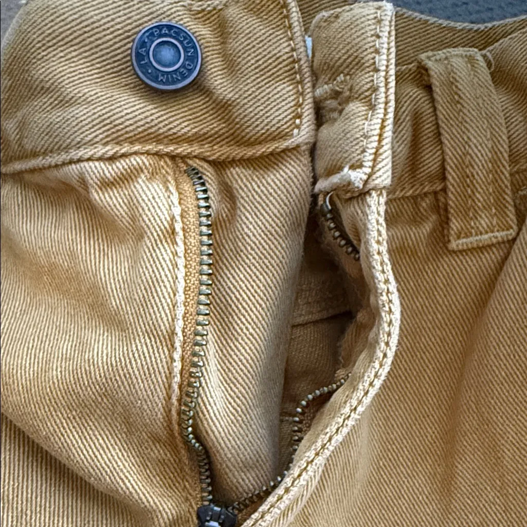 Pacsun Women's Teen Girl Size 24 Mustard Cargo Pants - Image 9