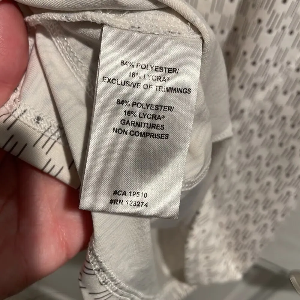 Lole quick dry patterned white tshirt small - Image 6