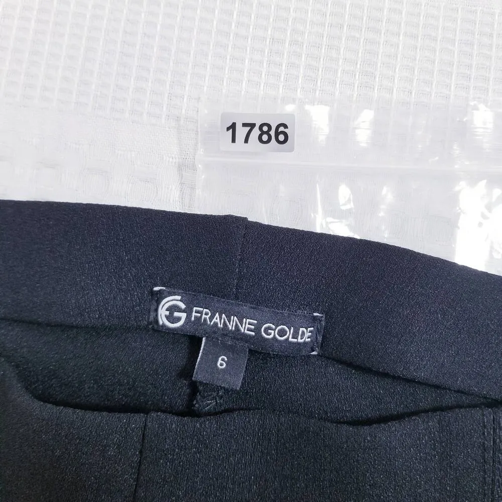 Franne Golde Black High Rise Pants Size 6 - Image 8