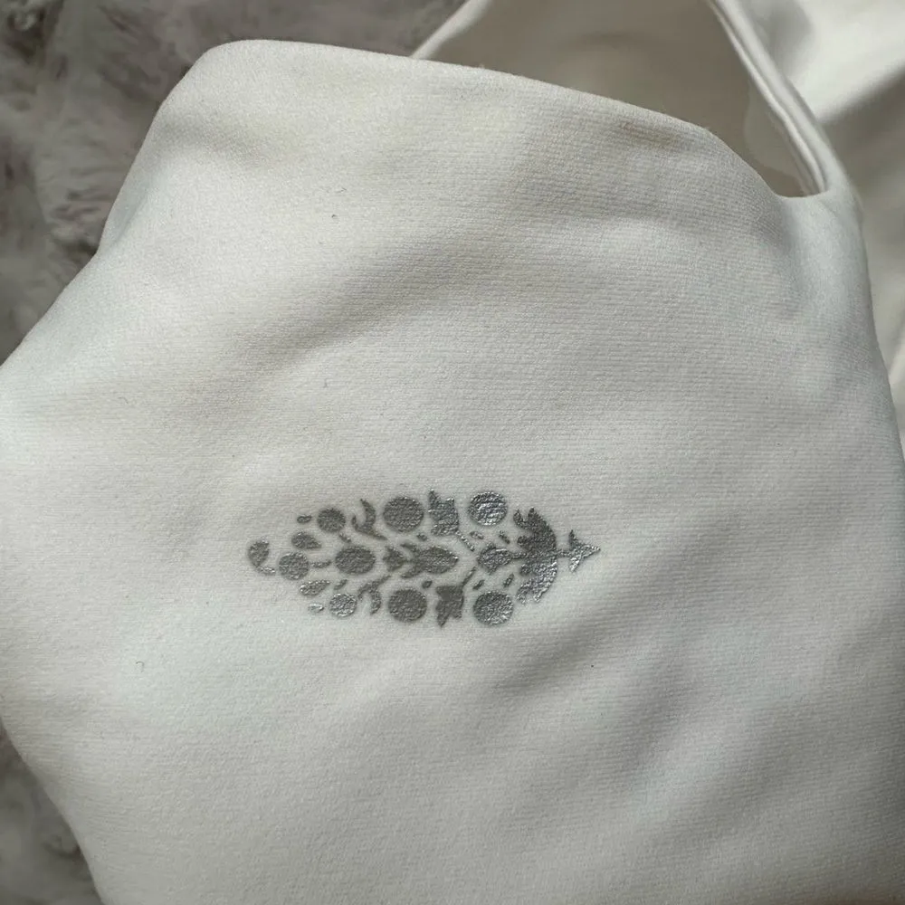 Free People Movement Trophy Life Mesh Cutout Sports Bra White size medium - Image 6