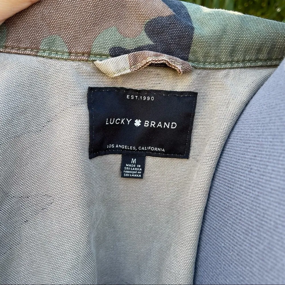 Lucky Brand Camo Oversized Jacket M - Image 5