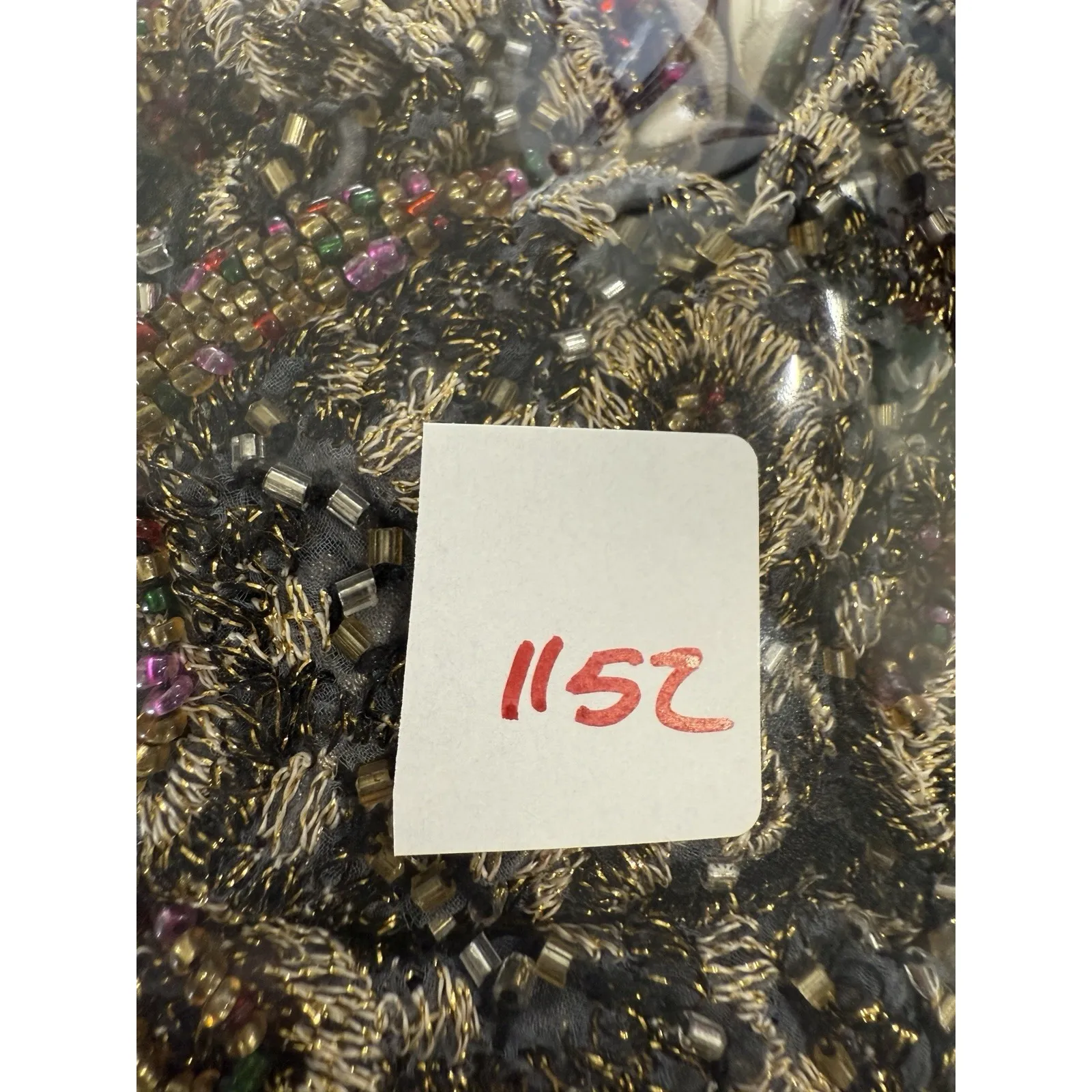 Adrianna Papell Occasions Top Size 22 Silk Beaded Gold Paisley Blouse‎ Formal - Image 9