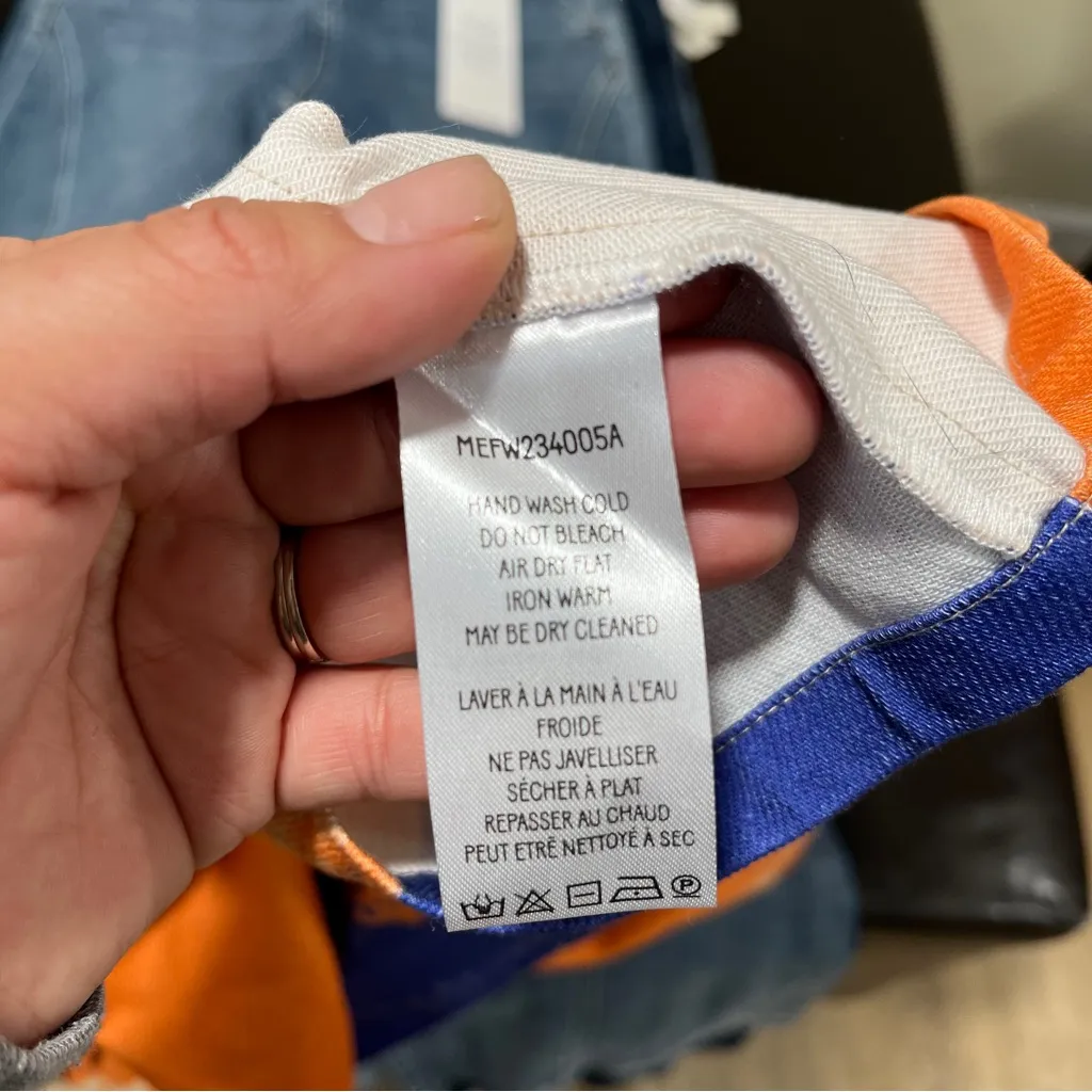 NWT Mehtap Elaidi Brushstroke Printed Denim Midi Skirt size small Anthropologie - Image 10