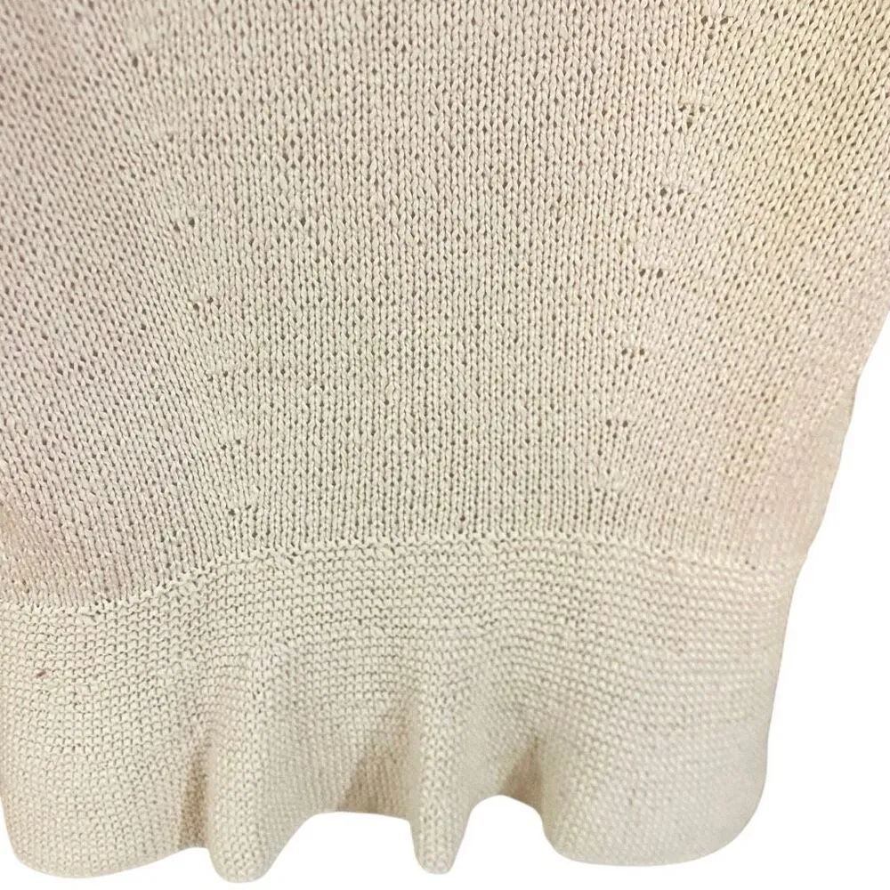 Marion Foale Cream Wool Cardigan Sweater made in England 100% wool - Image 3