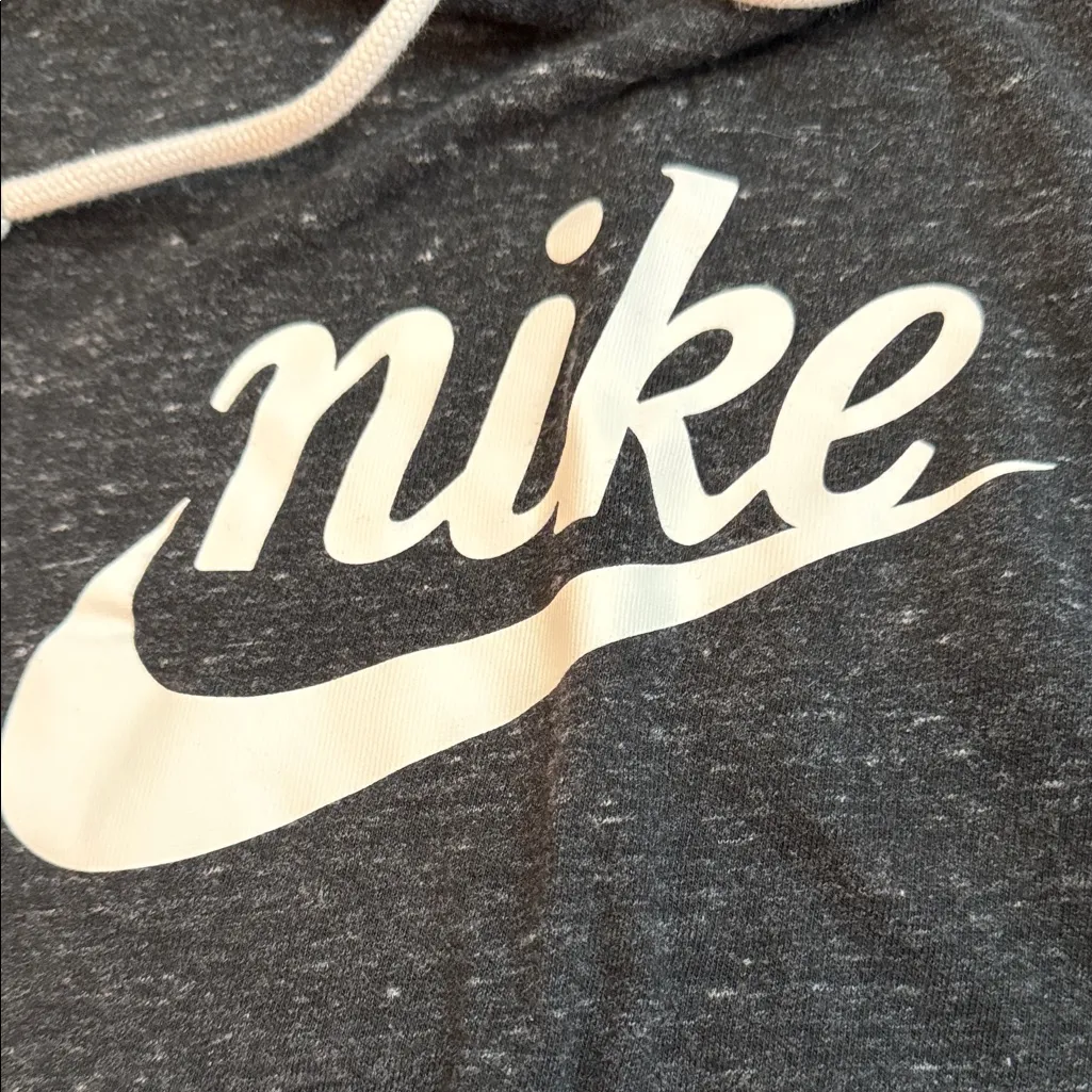 Nike Hoodie – Logo Graphic Pullover, Charcoal Heather, Women’s Large - Image 3