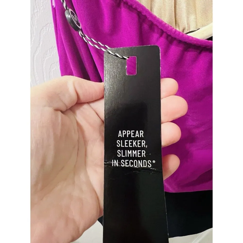 Magicsuit Drape Solid Olivia Hibiscus One Piece Swimsuit 6012261 Plus Size 16 Purple - Image 8