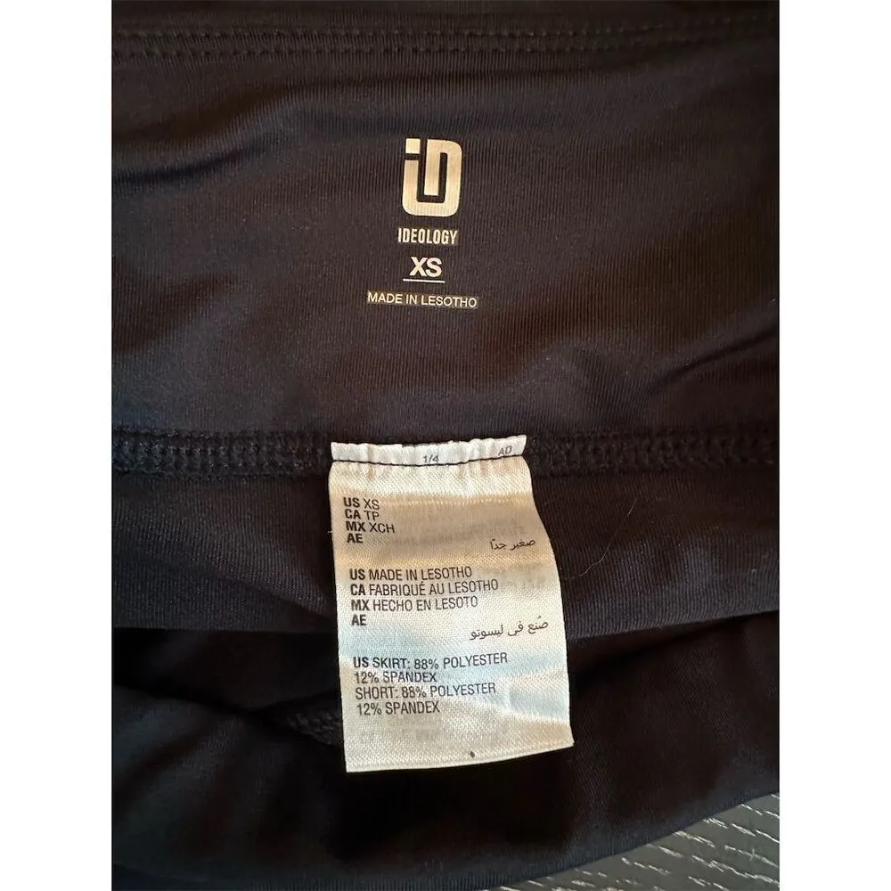 Ideology Women's XS Black Ruffle Skort Casual Short Elastic Waist - Image 6