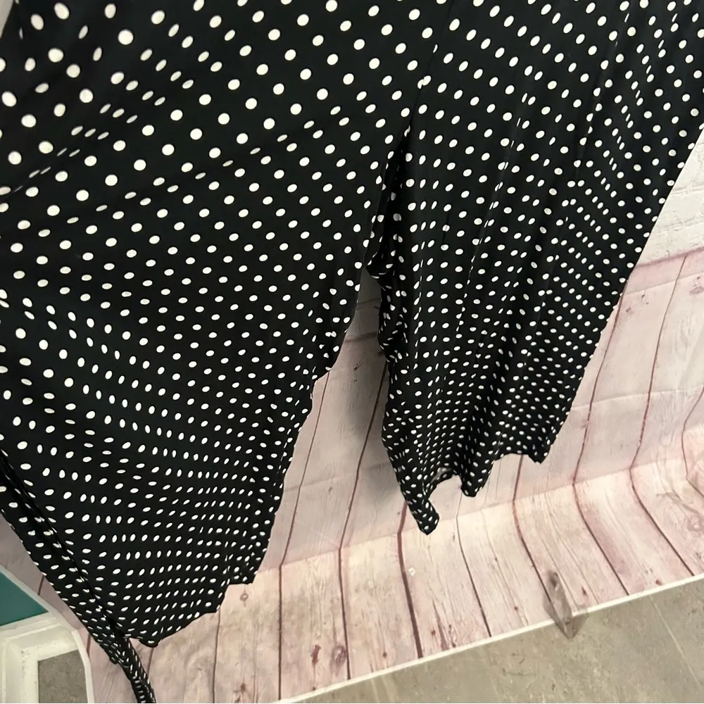 Bloomchic wide leg retro chic polka dot pantsuit belted size 14 - Image 4