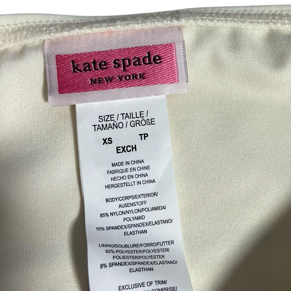 Kate spade New York nwt Women's Striped Classic Bikini Bottoms XS - Image 2