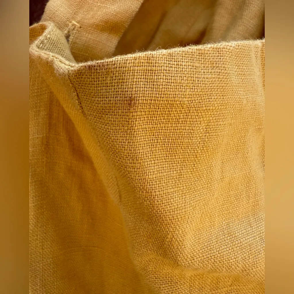 NWOT Reformation Alira Linen Midi Dress in Tuscan Sun Yellow Women’s Size 4 - Image 3