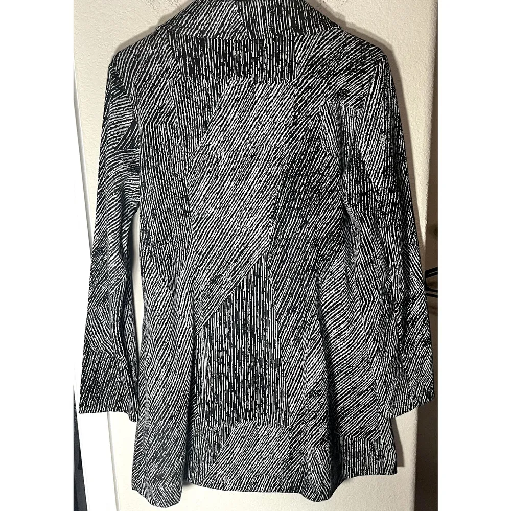 NTCO Nomadic Traders Women's Black & White Jacket Blazer sz S Large Buttons - Image 7