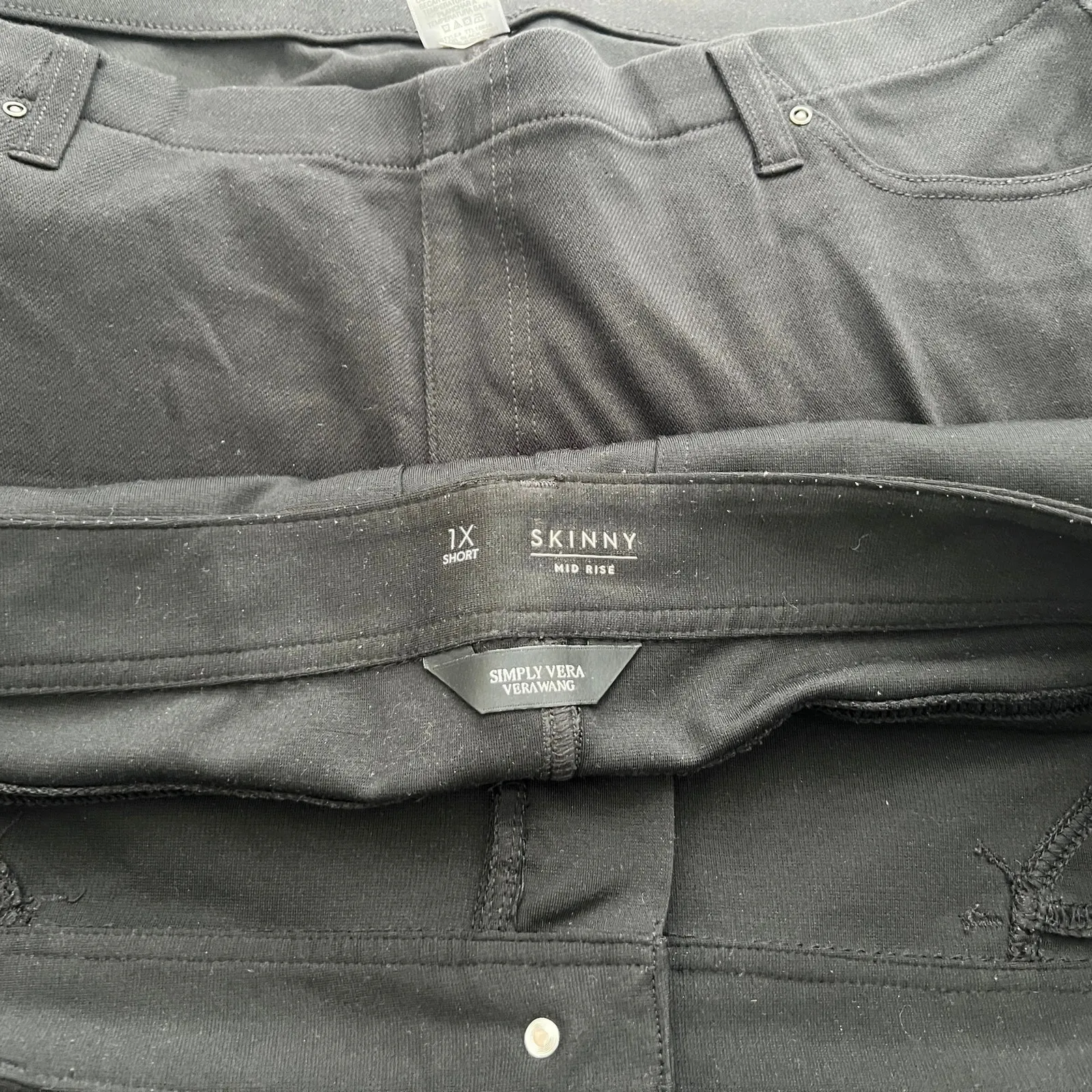 5 Pair Lot Women's Plus Size Casual Pants Bottoms Sz XL/1X Old Navy Vera Wang - Image 7