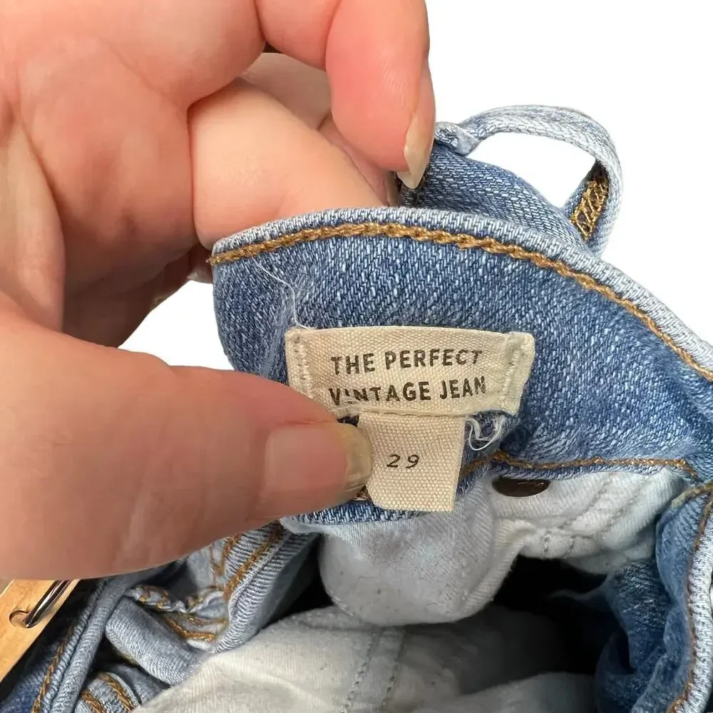Madewell The Perfect Vintage‎ Jeans in Croton Wash Size 29 - Image 6