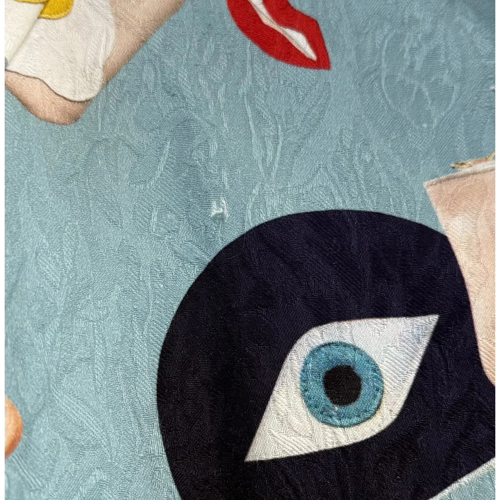 Anthropologie Luii Painterly Evil Eye Art Print Swing Jacket - Image 4