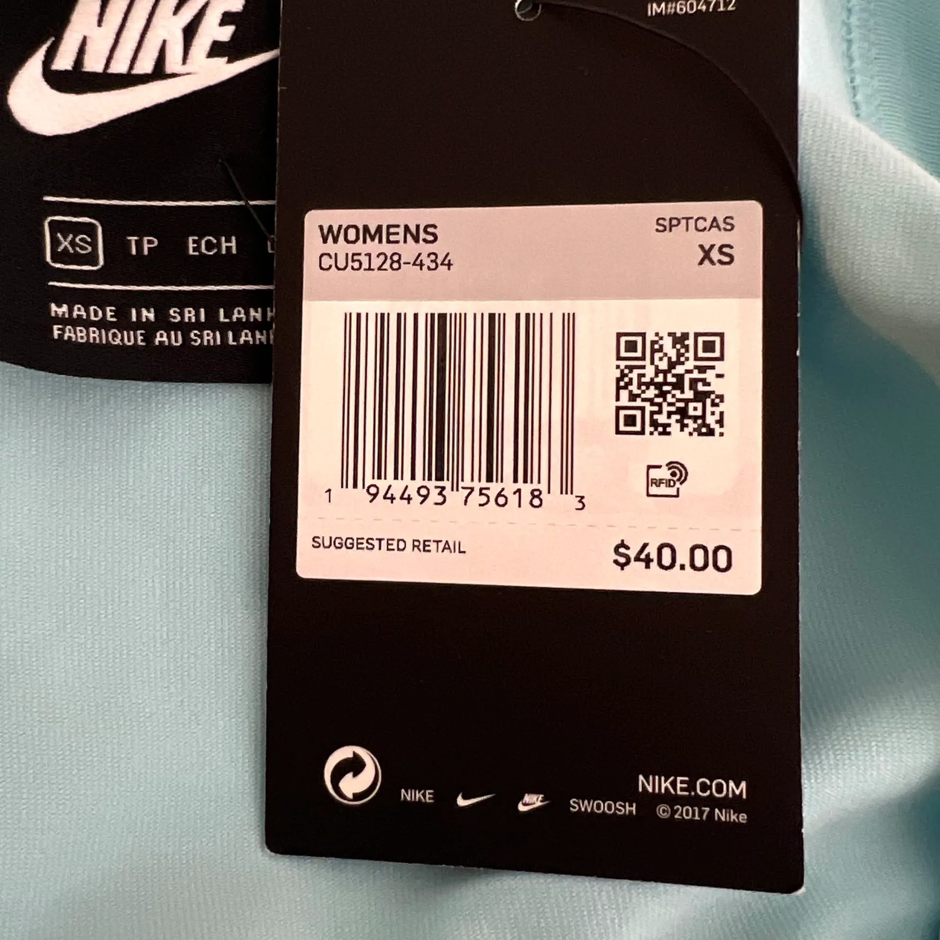 NEW  Sportswear Essential Tank Bodysuit Tight Fit Blue Size XS - Image 8