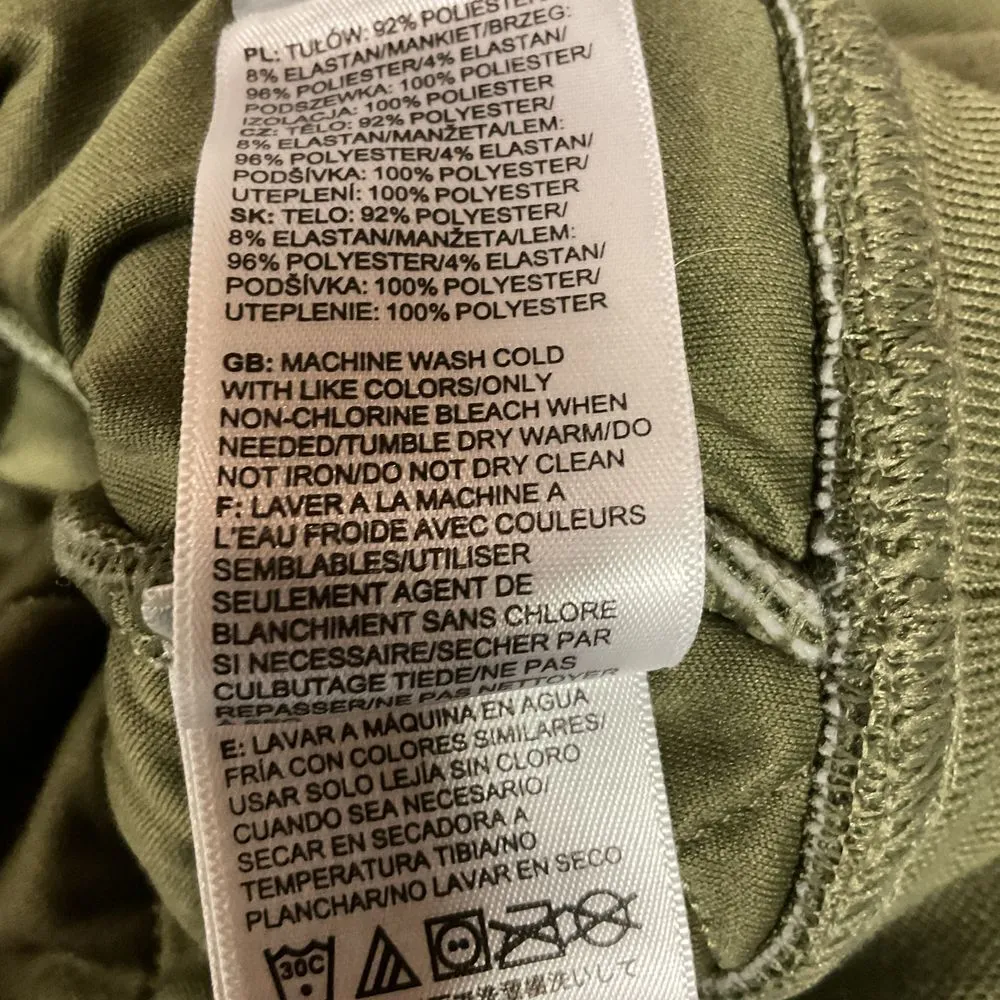 The North‎ Face Women's Mod Bomber Jacket Size M Green Full Zip Quilted Outdoor - Image 14