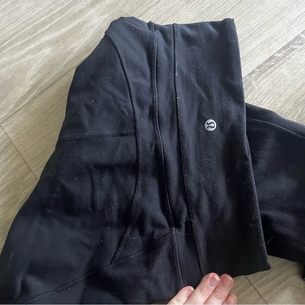 lululemon black straight leg pants size 4 - Image 3