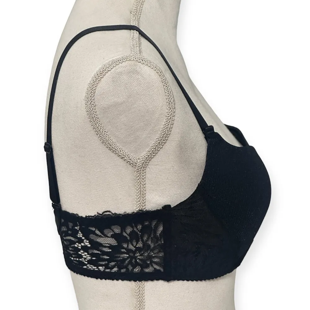 Black Lace Deep V Push Up Bra NWOT Size undefined - Image 5
