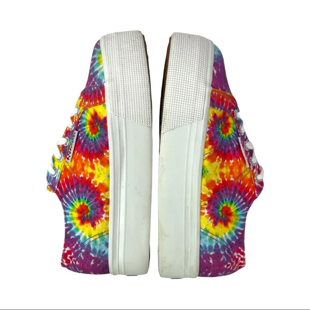 Superga 2790 Tie Dye Platform Retro Y2K Sneakers Shoes Womens Size 7 - Image 7