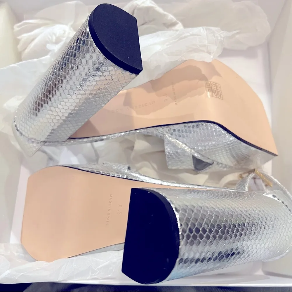 Good American Ankle Strap Open Toe Platform Sandals, Size 9.5M NEW w/Dust Bag - Image 9