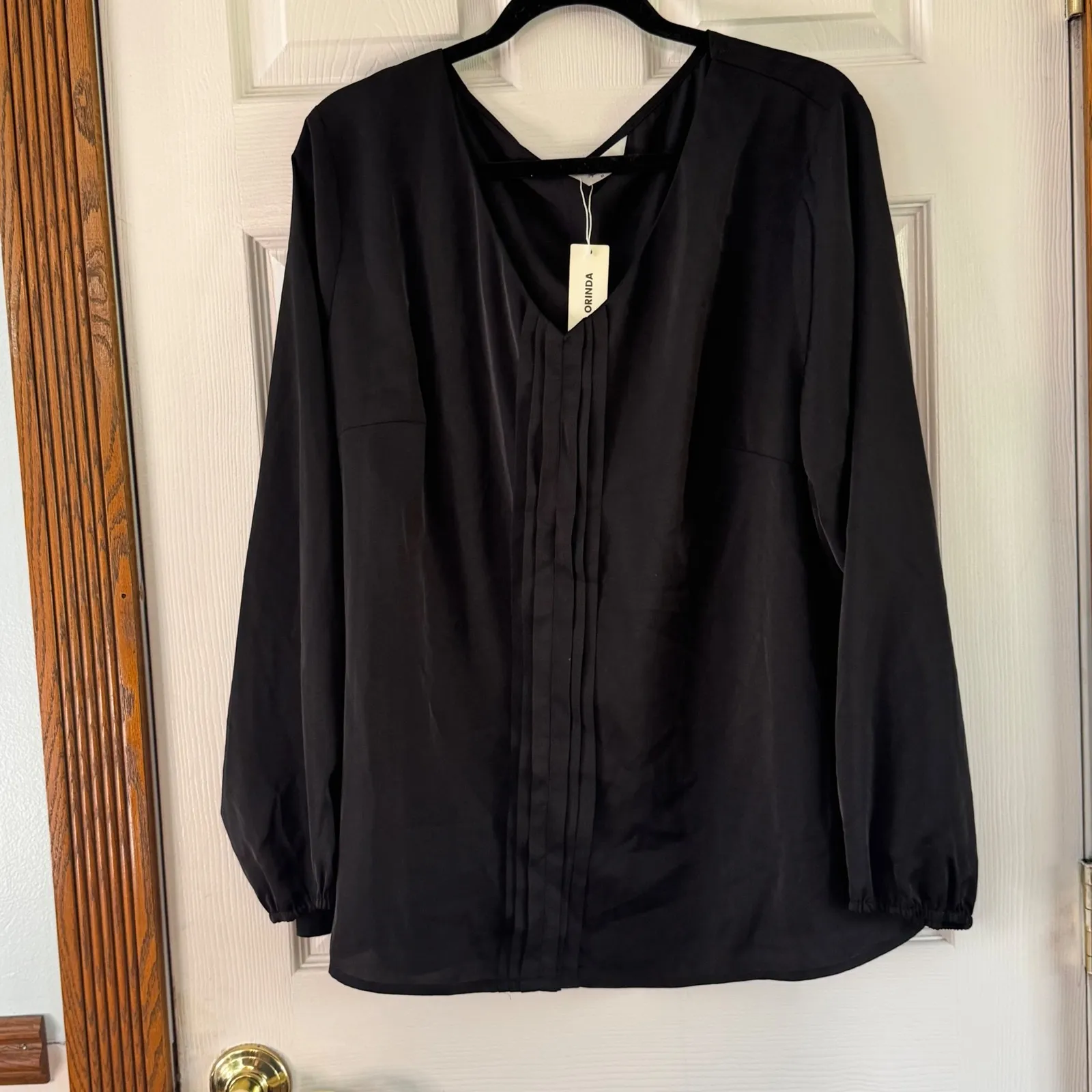 Agnes Orinda Pleated Blouse V - Image 6