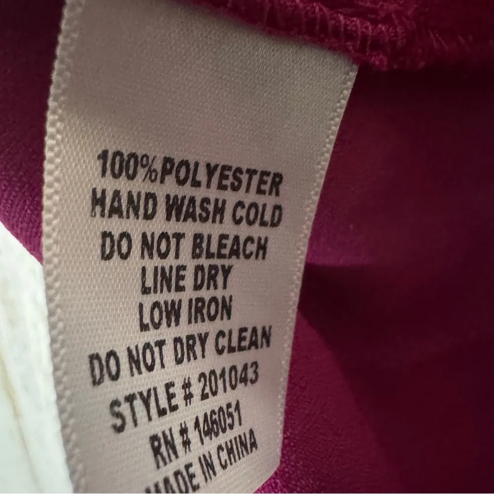 Monteau Women's Pink Peplum  Thin Strap Top Sz M - Image 5