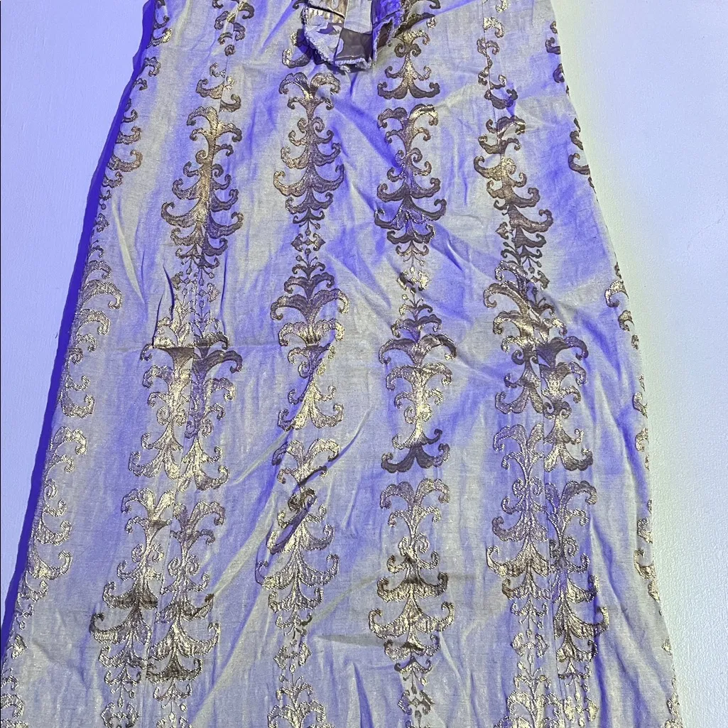 Tory Burch Maggie gold foil jacquard classic dress midi. Size 2 - Image 4