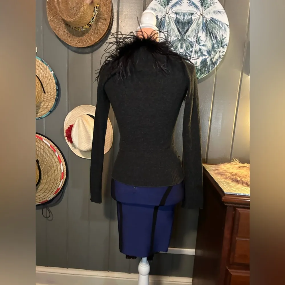 Guess Blue Bodycon Skirt Small - Image 6