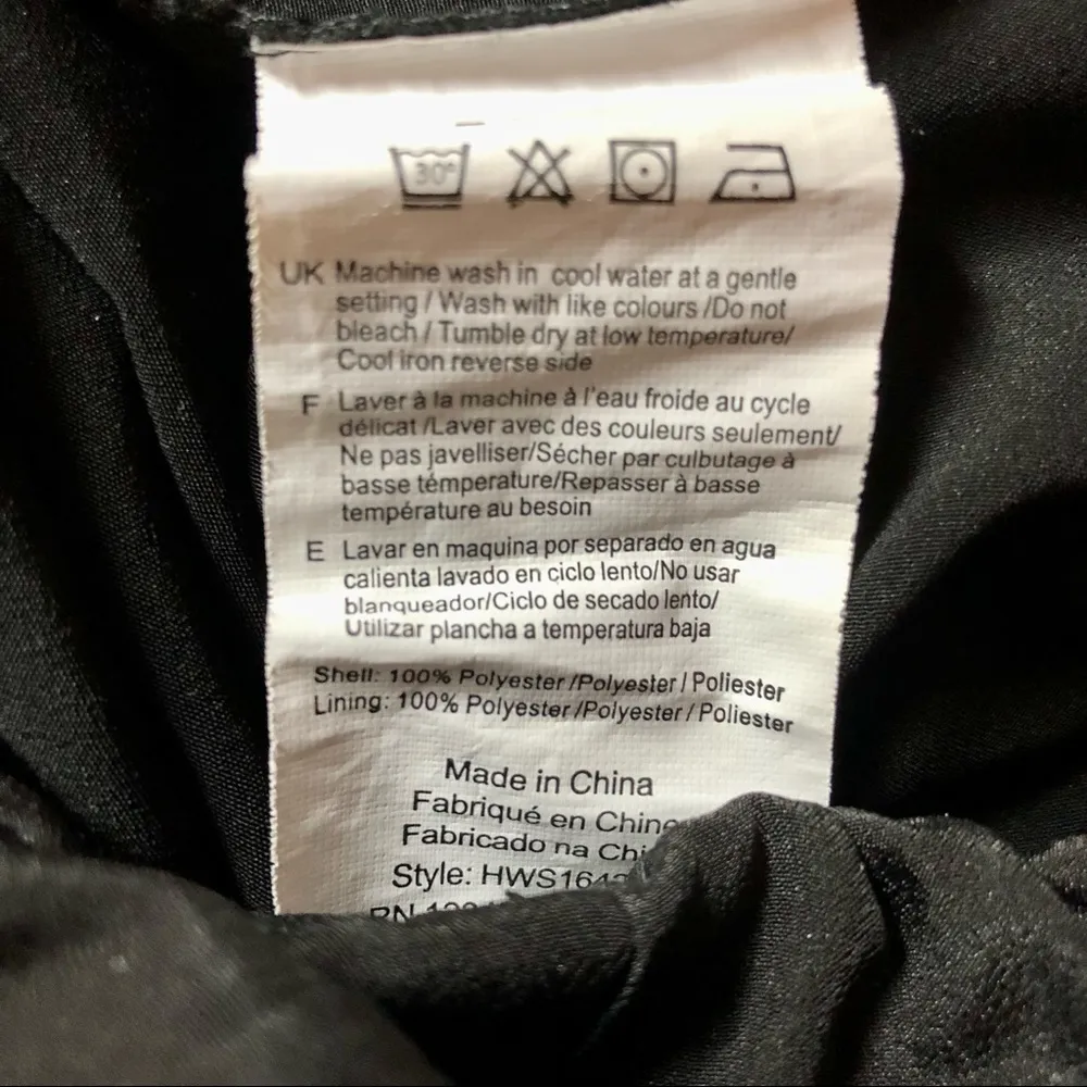 Solid Black Jumpsuit Cold Shoulder Wide Leg Retro Chic Classic sz 8 - Image 9