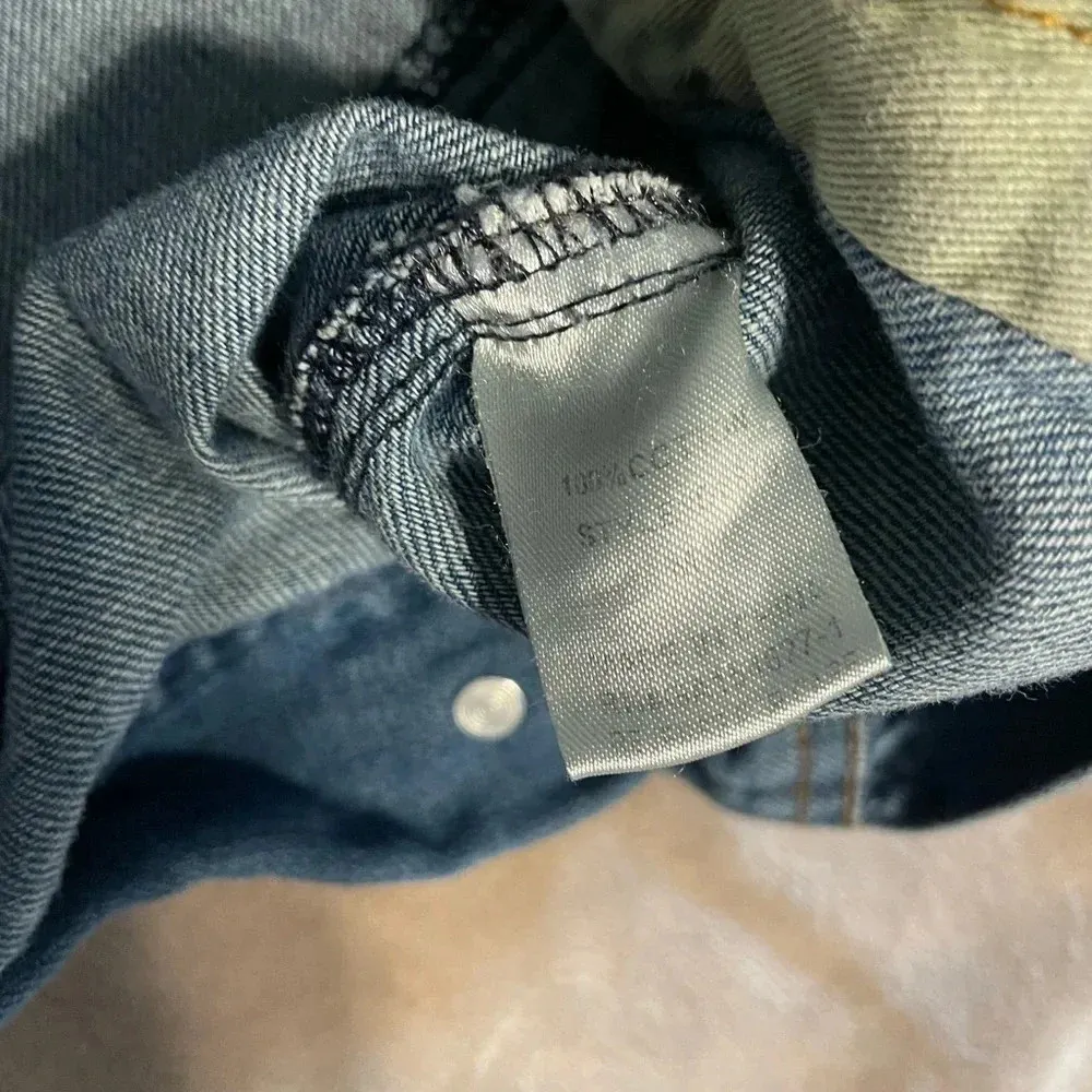 Joh Denim Vest Size Medium Blue - Image 3