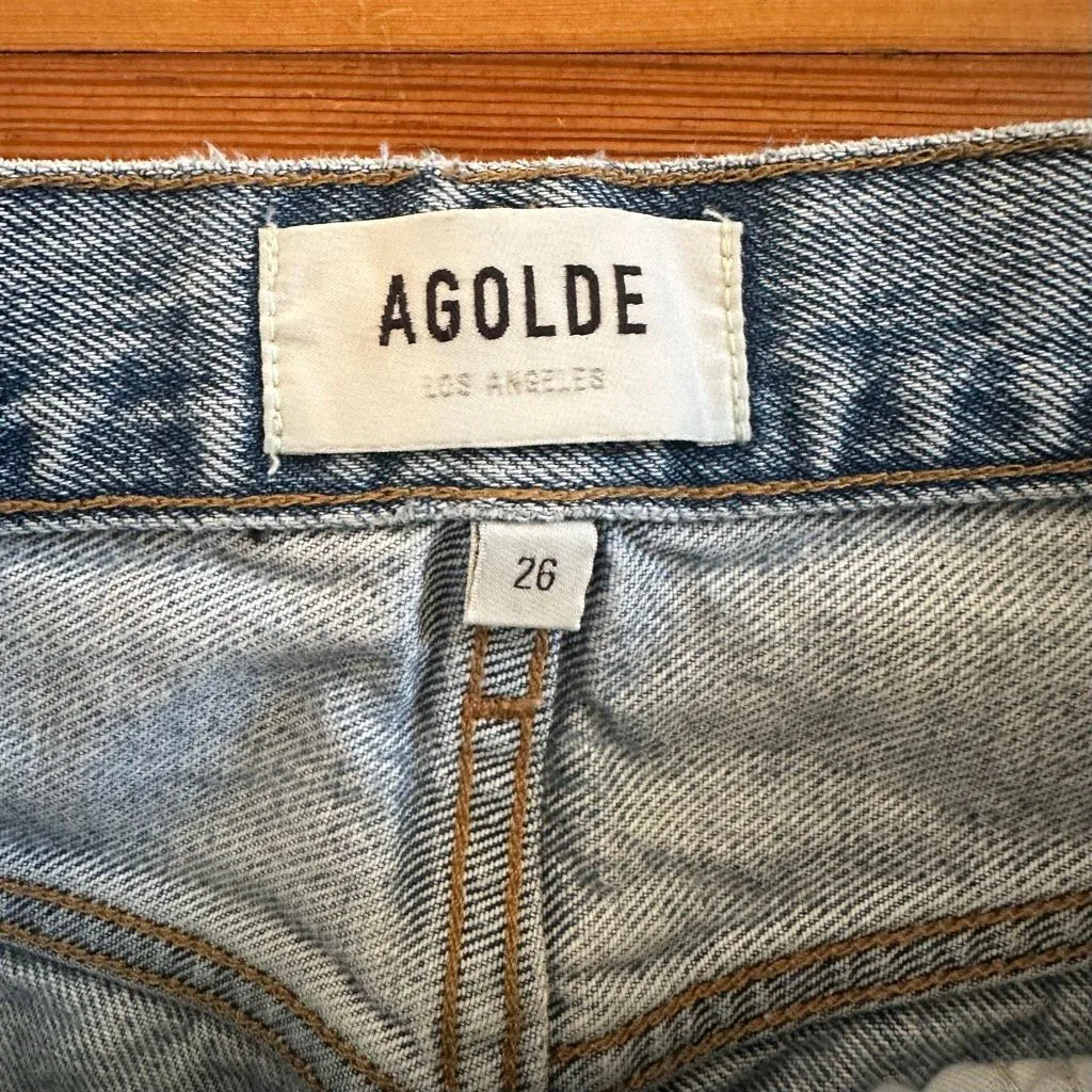 AGOLDE 90s Crop Jeans in Nerve Wash Size 26 - Image 7