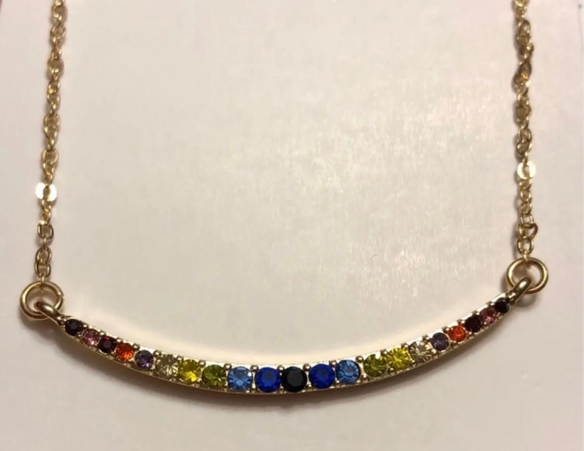 Curved Bar Necklace - Image 4