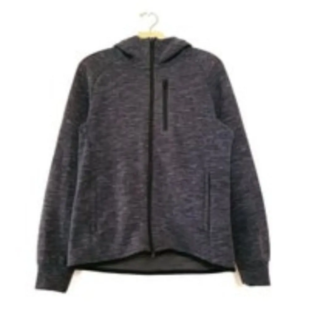 UNIQLO Technical Performance  Full Zip Hoodie Jacket Grey MED EUC #3544 - Image 2