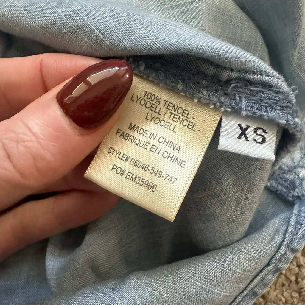 Cloth & Stone Anthropologie Chambray Shirtdress - Image 7