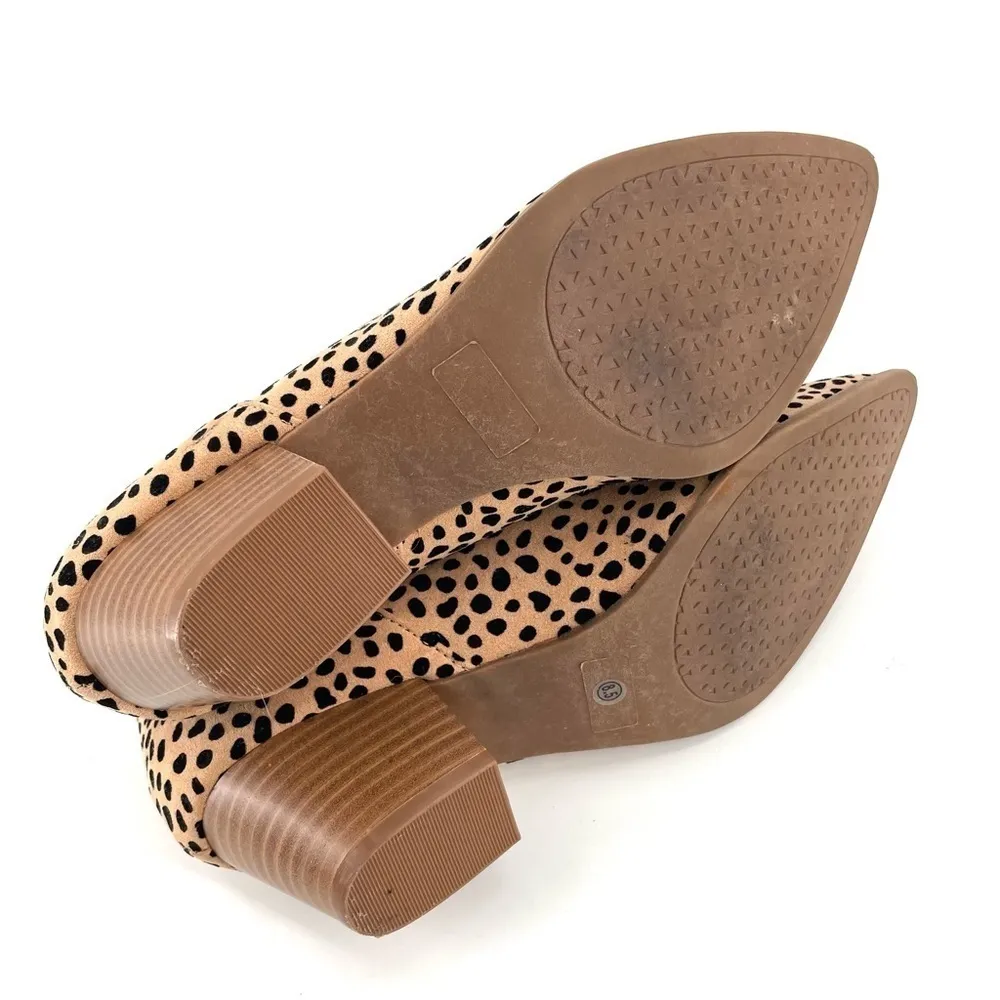 LULUS Marca Vegan Tan and Black Cheetah Print Cutout Slip On Ankle Booties - Image 7
