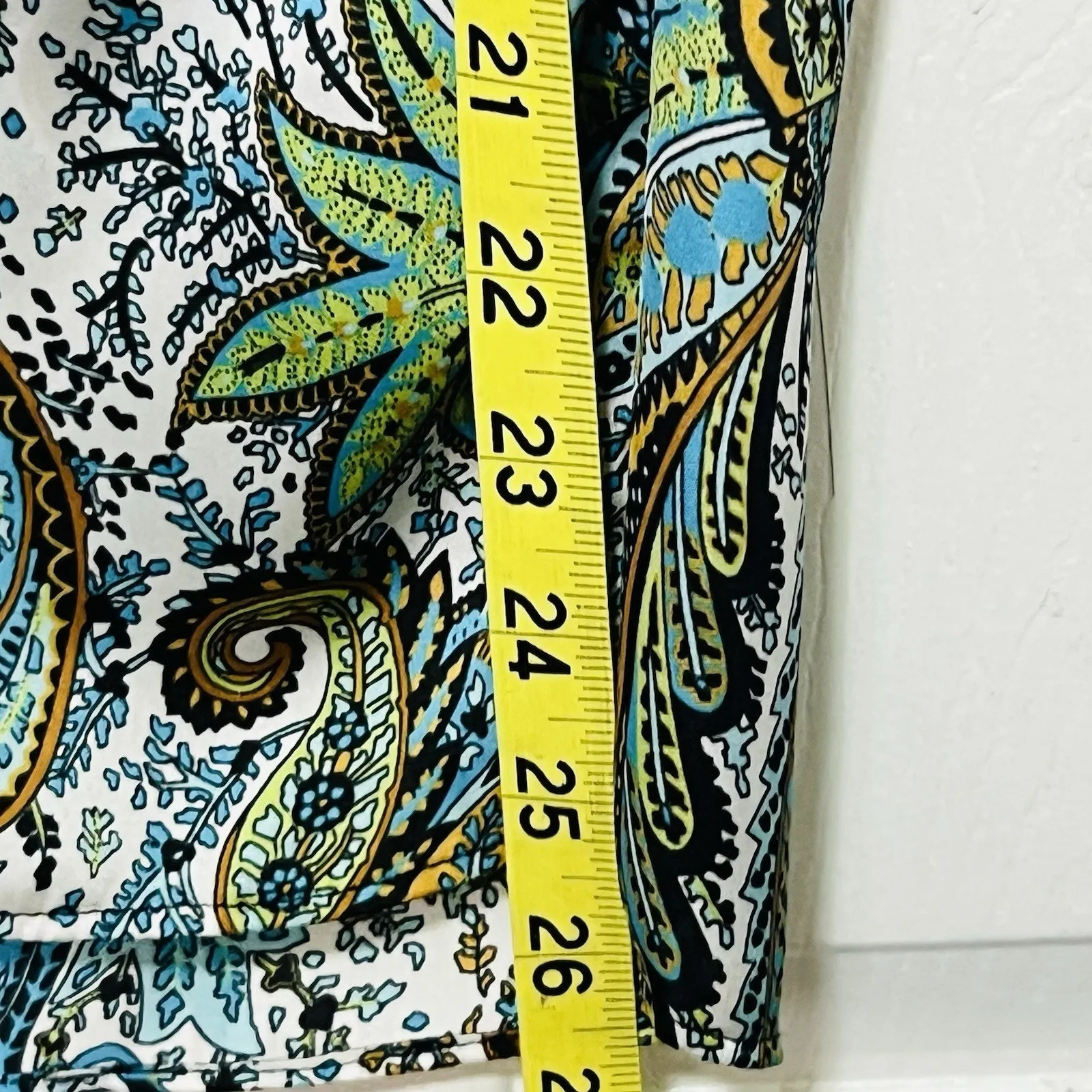 Jones Studio Separates Woman’s Multi Color Paisley Sleeveless Blouse Size XL EUC - Image 8