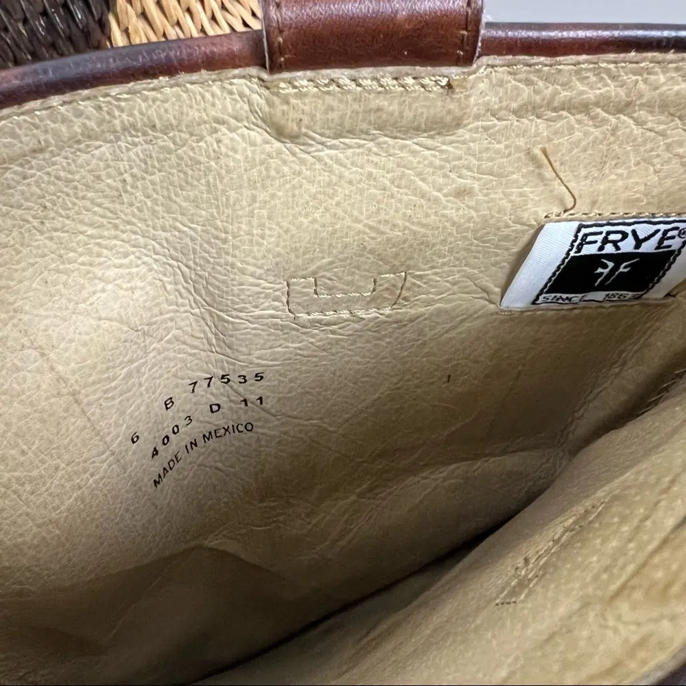 Frye Paige Tall Riding Boots in Dark Brown Leather Size 6 Overlapping detail - Image 11