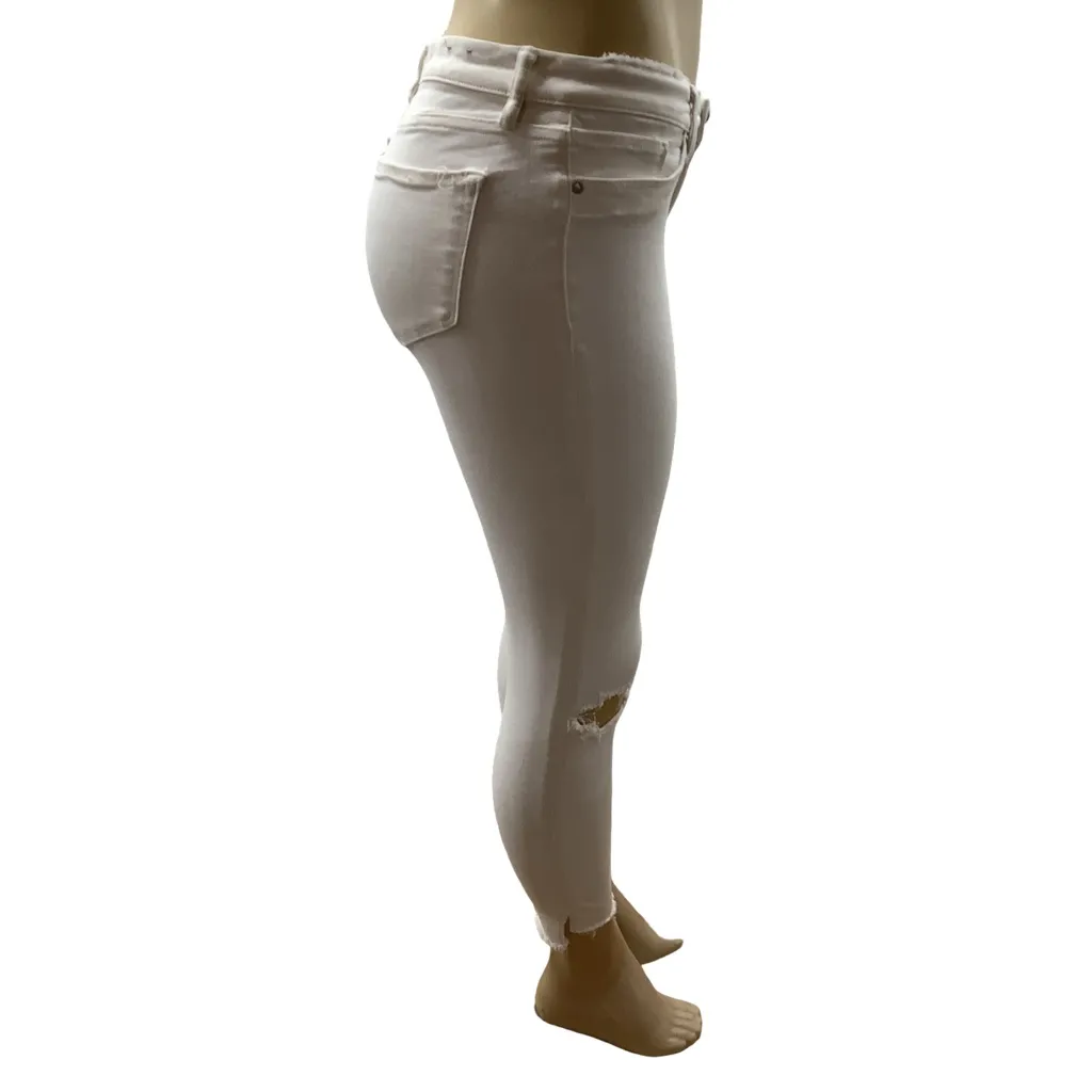 AllSaints Size 29 Grace Women's White Distressed Jeans. Preloved - Image 5