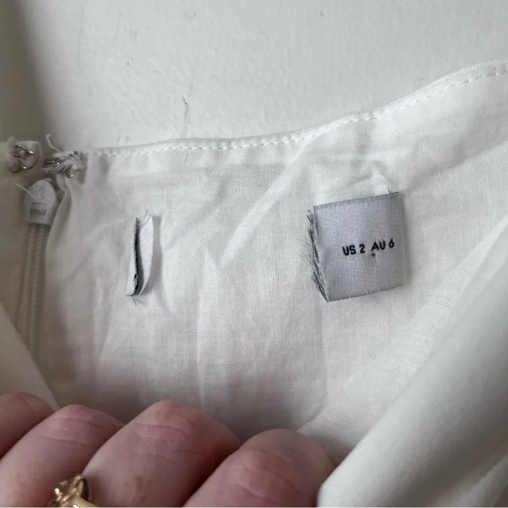 Petal & Pup Leyton White One Shoulder Wide Leg Belted Jumpsuit 2 - Image 14