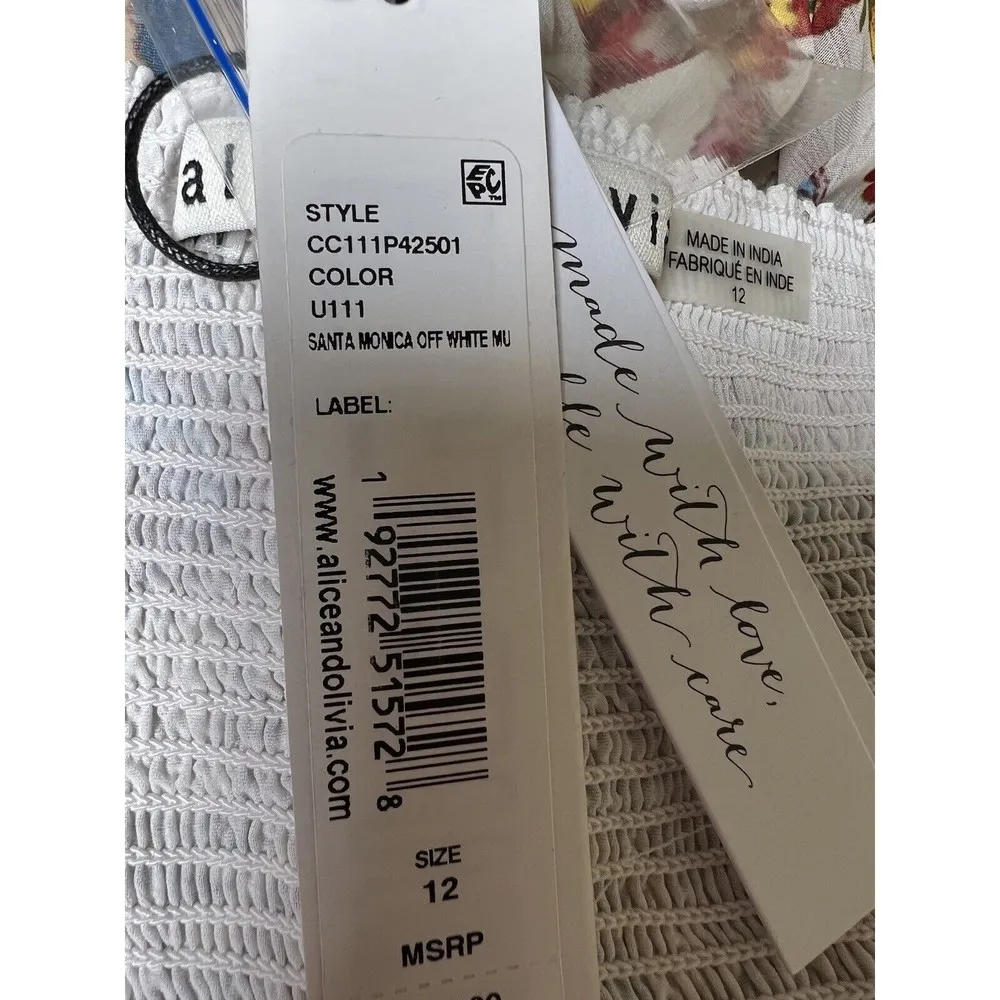 Alice + Olivia Alexandria Maxi Dress Nicky Hilton Floral Tassels Women’s Size 12 - Image 10