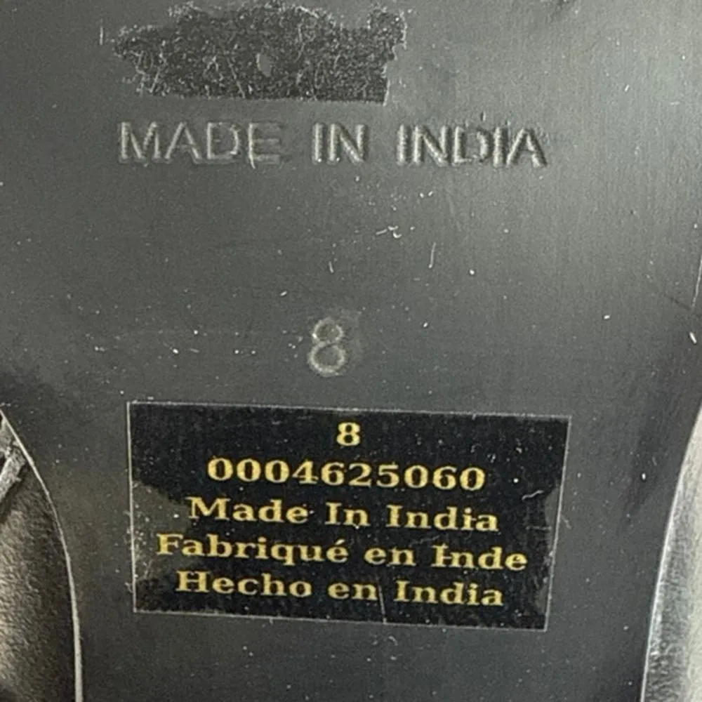 Free People Naomi Women's Black Leather Square Toe Block Heel Zip Ankle Boots 8 - Image 7