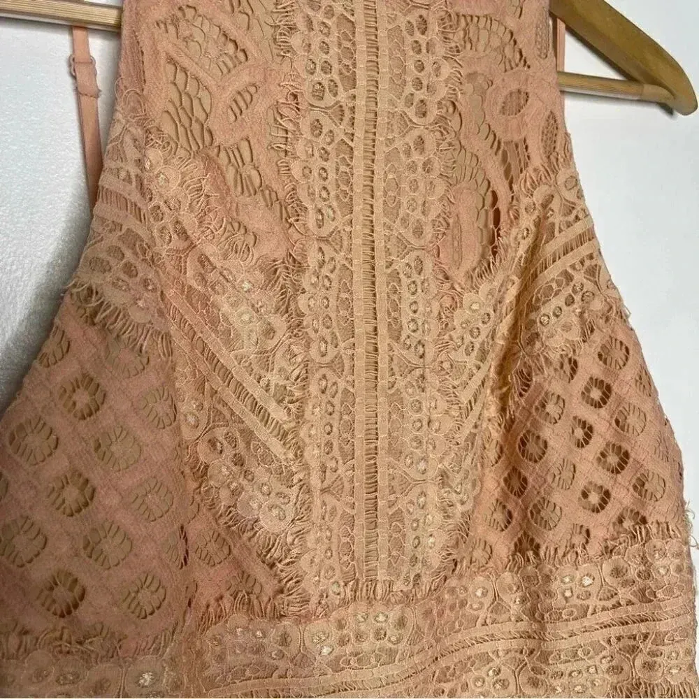 KeepSake the Label Bridges Lace Midi Dress Size XL Pink - Image 9